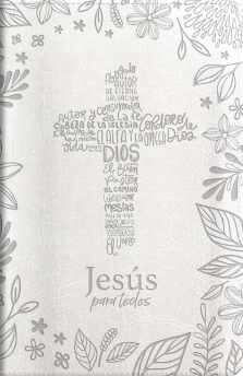 Santa Biblia de Promesas RVR-1960, Jesús para todos, Letra Grande / Tamaño Manual, Piel especial, Marfil