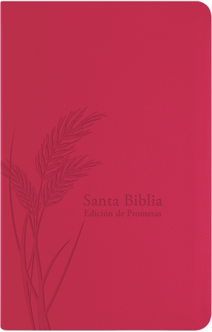 Santa Biblia de Promesas RVR-1960, Tamaño Manual / Letra grande, Piel especial, Fucsia 