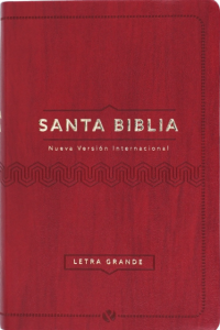 Biblia NVI, Tamaño Manual, Piel Especial, Vino